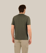 T-shirt col V kaki - IZAC