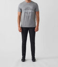 T-shirt col rond avec logo gris chiné "Hamilton" - IZAC