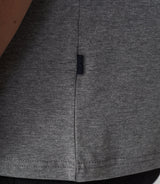 T-shirt col rond avec logo gris chiné "Hamilton" - IZAC