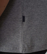T-shirt col rond avec logo gris chiné "Hamilton" - IZAC