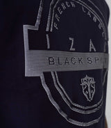 T-shirt col rond avec logo marine "Hamilton" - IZAC