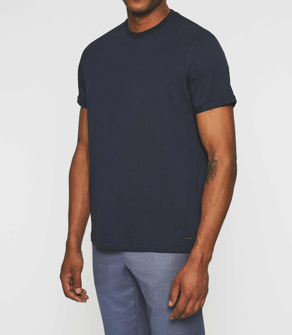 T-shirt manches courtes marine NILLS - IZAC