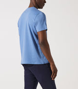 T-shirt col rond poche logo indigo GABRIEL - IZAC