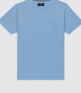 T-shirt col rond poche logo indigo GABRIEL - IZAC