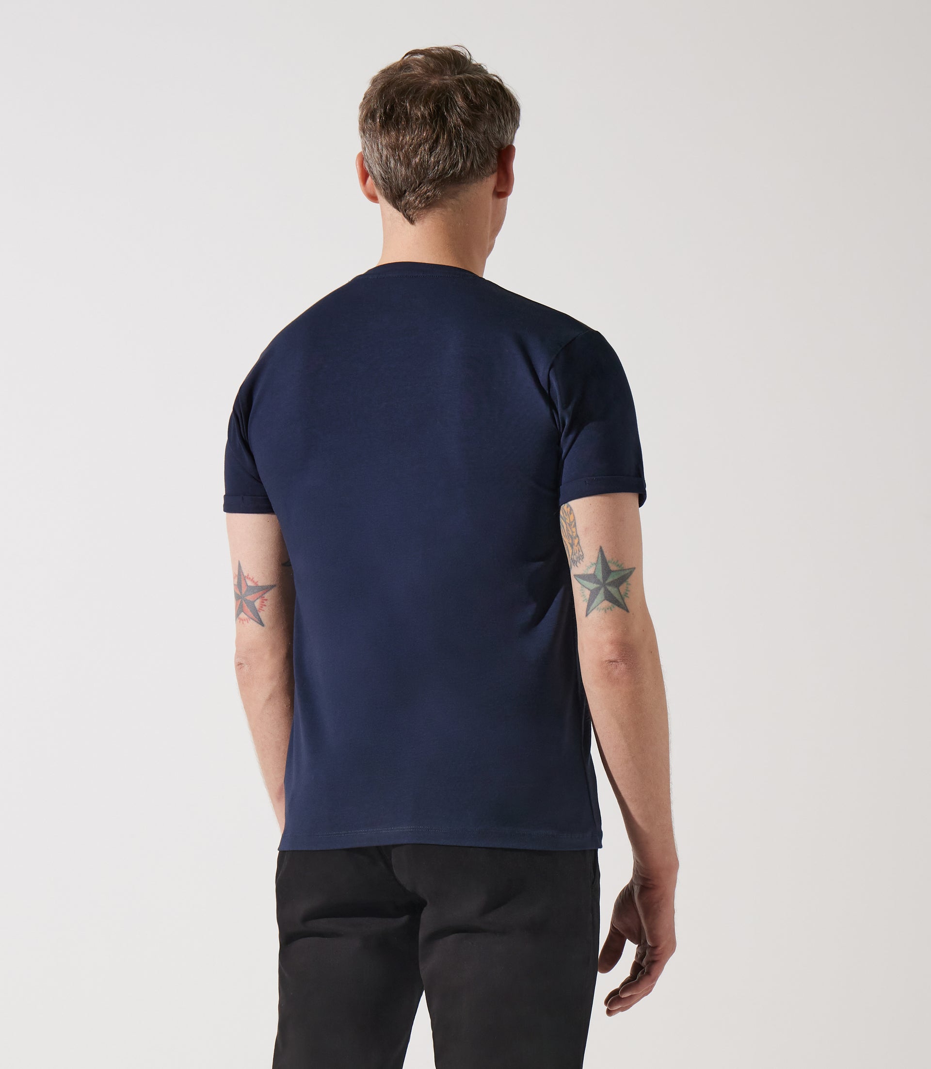 T-shirt en coton marine - IZAC