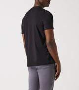 T-shirt en coton noir - IZAC