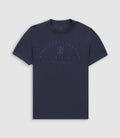 T-shirt col rond brodé marine GUY - IZAC