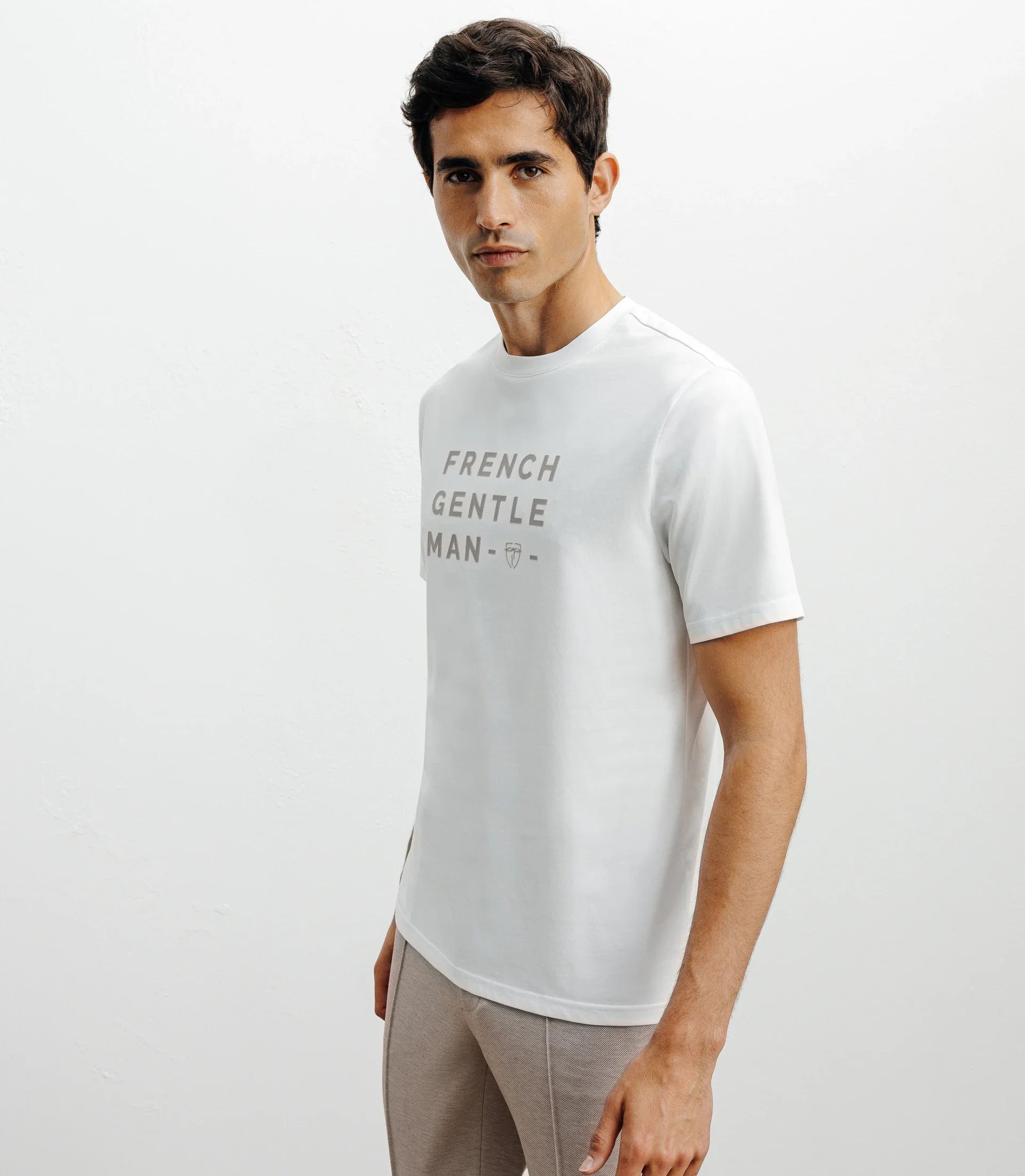 T-shirt print écru - IZAC