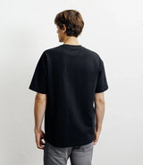 T-shirt oversize col rond noir - IZAC
