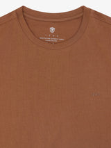 T-shirt col rond basique bronze - IZAC