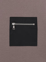 T-shirt col rond chatain - IZAC