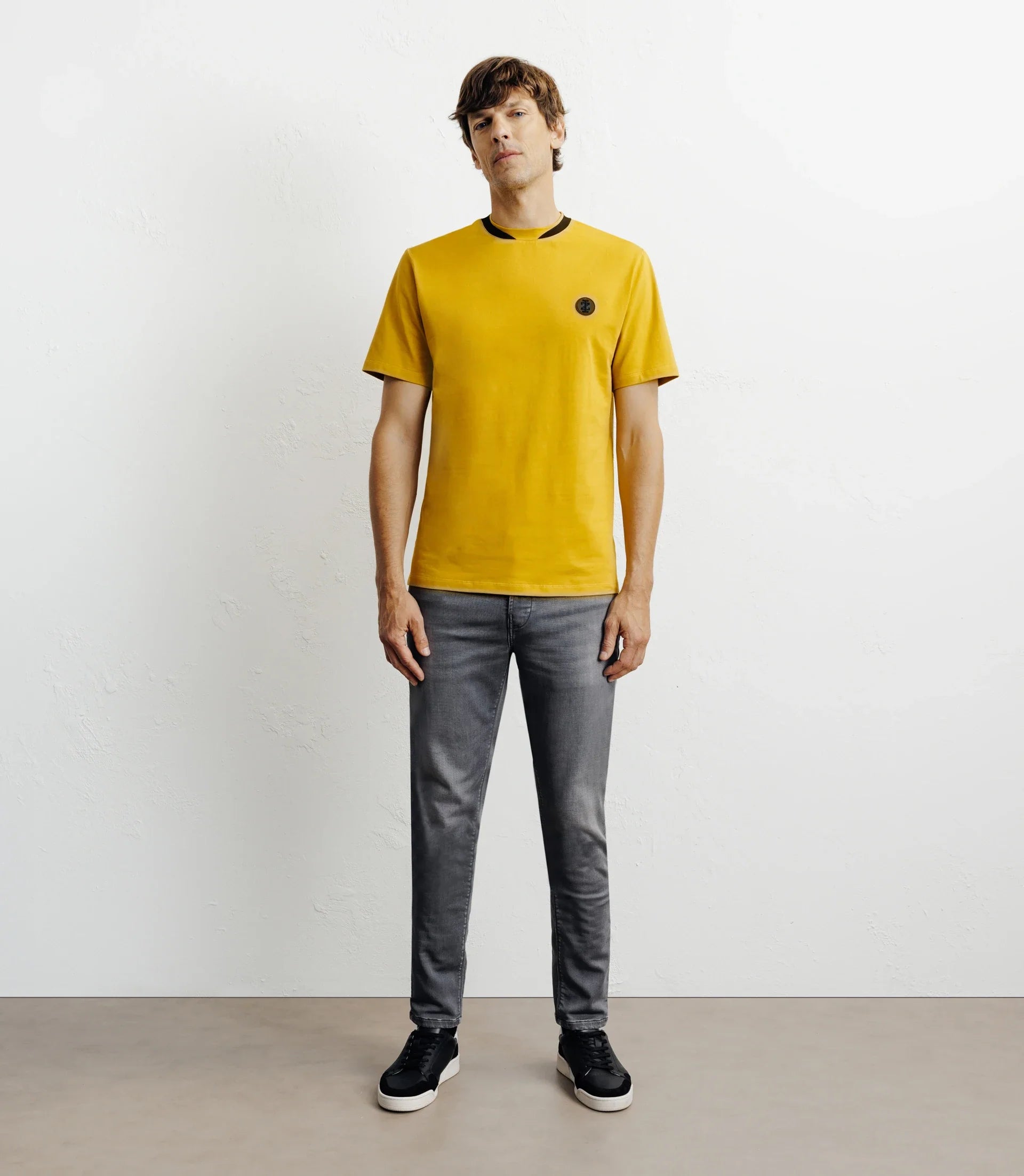 T-shirt col teddy jaune - IZAC