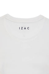 T-shirt print blanc - IZAC