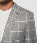 Veste casual à carreaux kaki "Alfeo" - IZAC