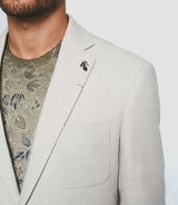 Veste casual en coton et lin beige "Amoa" - IZAC