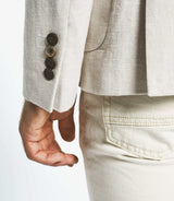 Veste casual en coton et lin beige "Amoa" - IZAC