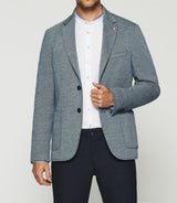 Veste casual 2 boutons bleu AERIEN - IZAC