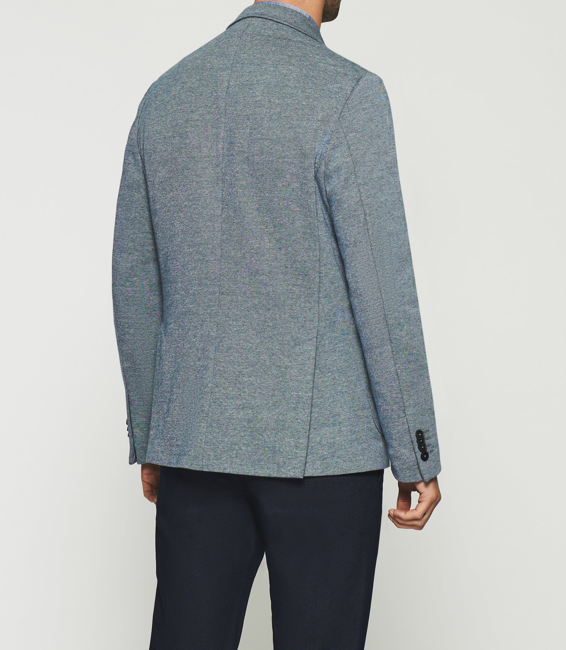 Veste casual 2 boutons bleu AERIEN - IZAC