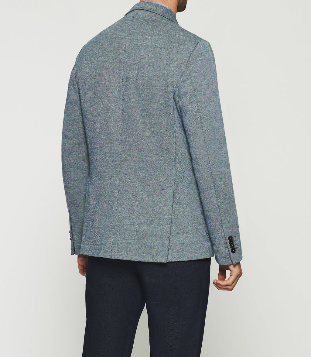 Veste casual 2 boutons bleu AERIEN - IZAC