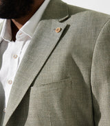 Veste kaki et beige à coudières ALCHIMIEBT - IZAC