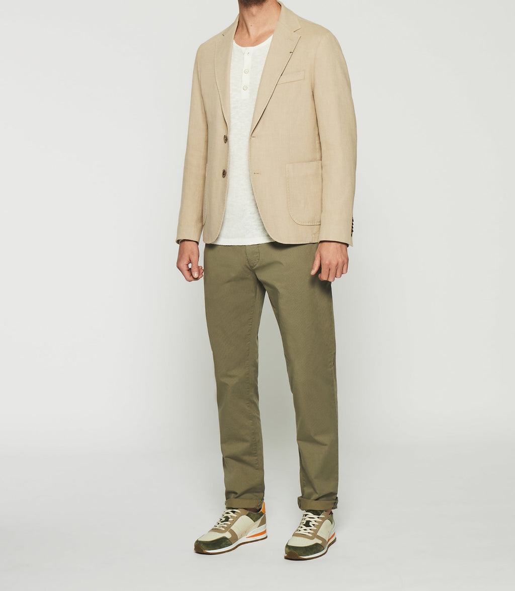 Veste en coton armuré beige ANDREAS - IZAC