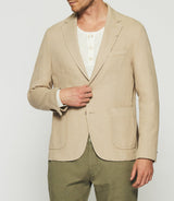 Veste en coton armuré beige ANDREAS - IZAC