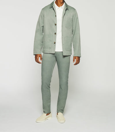 Veste en coton lin kaki AQUA - IZAC