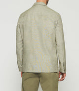 Veste en coton et lin kaki ARIZONA - IZAC