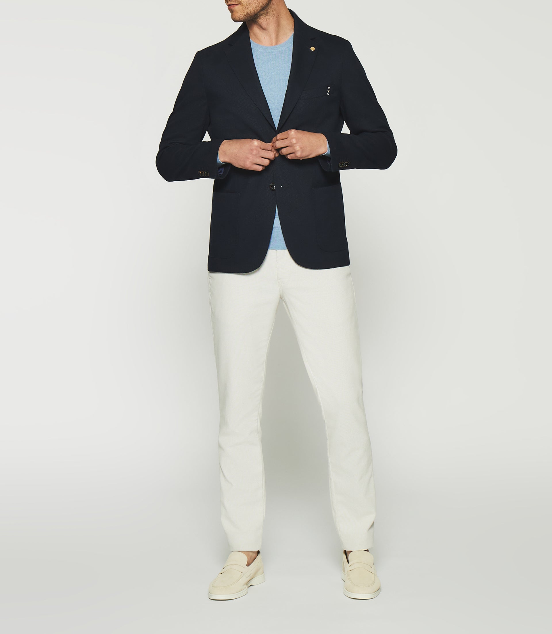 Veste à 2 boutons marine ASTI - IZAC