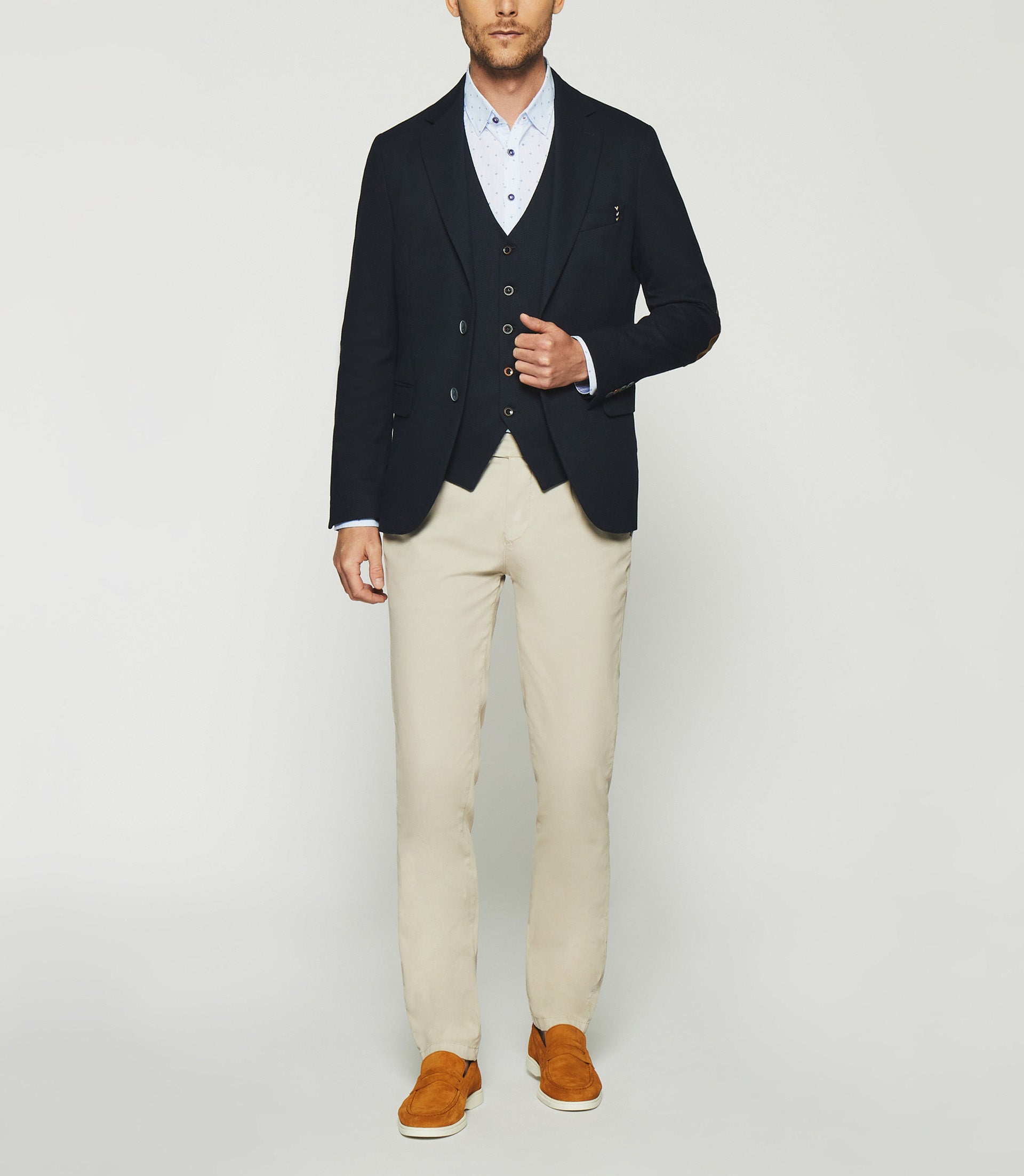 Veste casual 2 boutons marine - IZAC