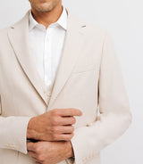 Veste casual armurée effet nid d'abeille écru - IZAC