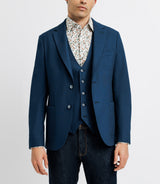 Veste casual armurée effet nid d'abeille marine - IZAC