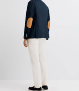Veste casual à coudière marine - IZAC