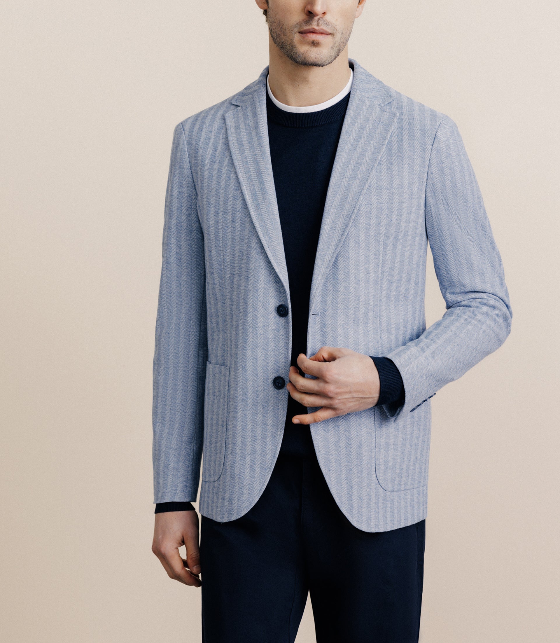 Veste casual bleu ciel - IZAC