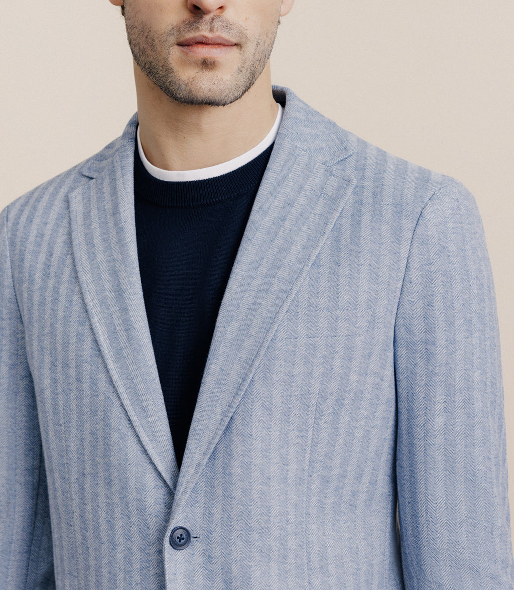 Veste casual bleu ciel - IZAC