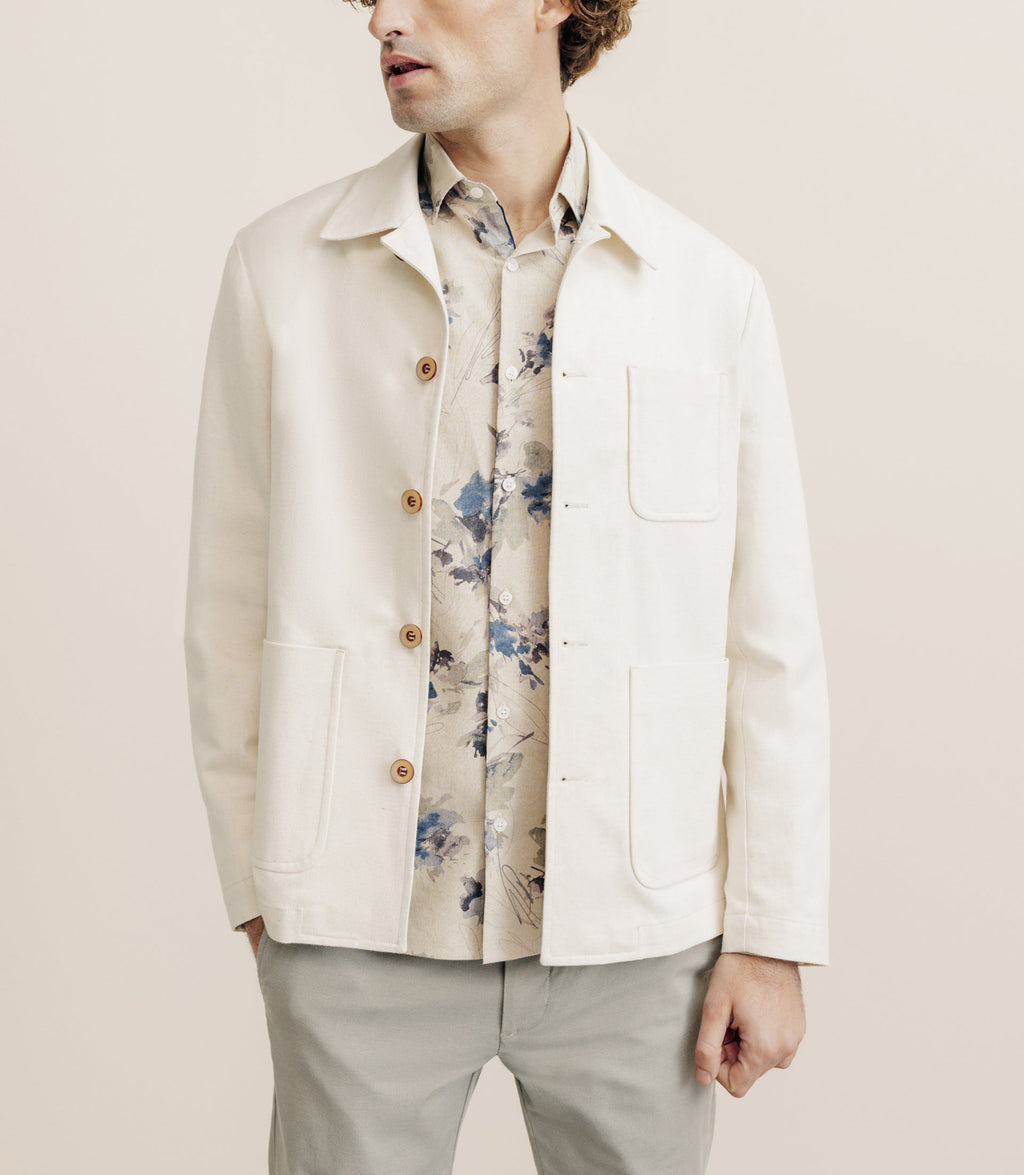 Veste col chemise écrue - IZAC