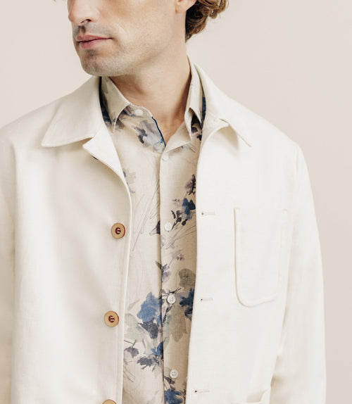 Veste col chemise écrue - IZAC