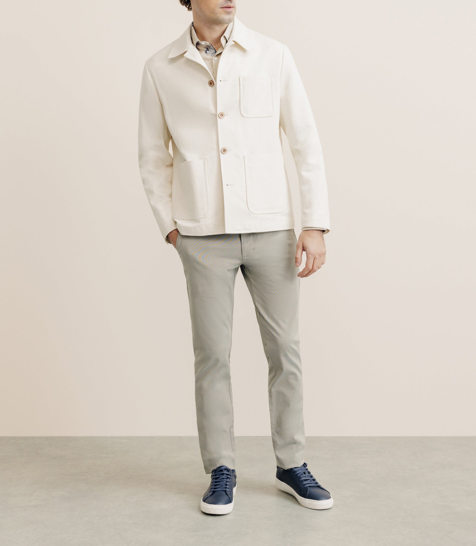 Veste col chemise écrue - IZAC