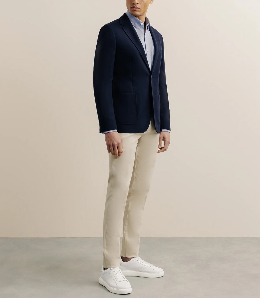 Veste en nid d'abeille marine - IZAC