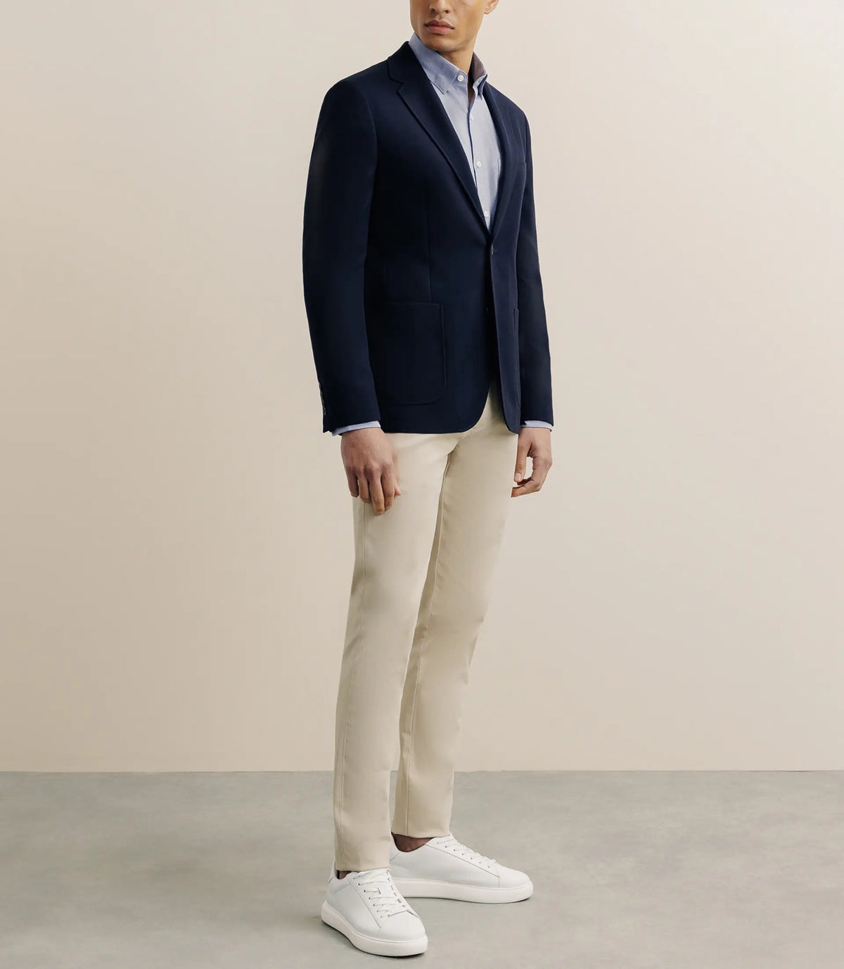 Veste en nid d'abeille marine - IZAC
