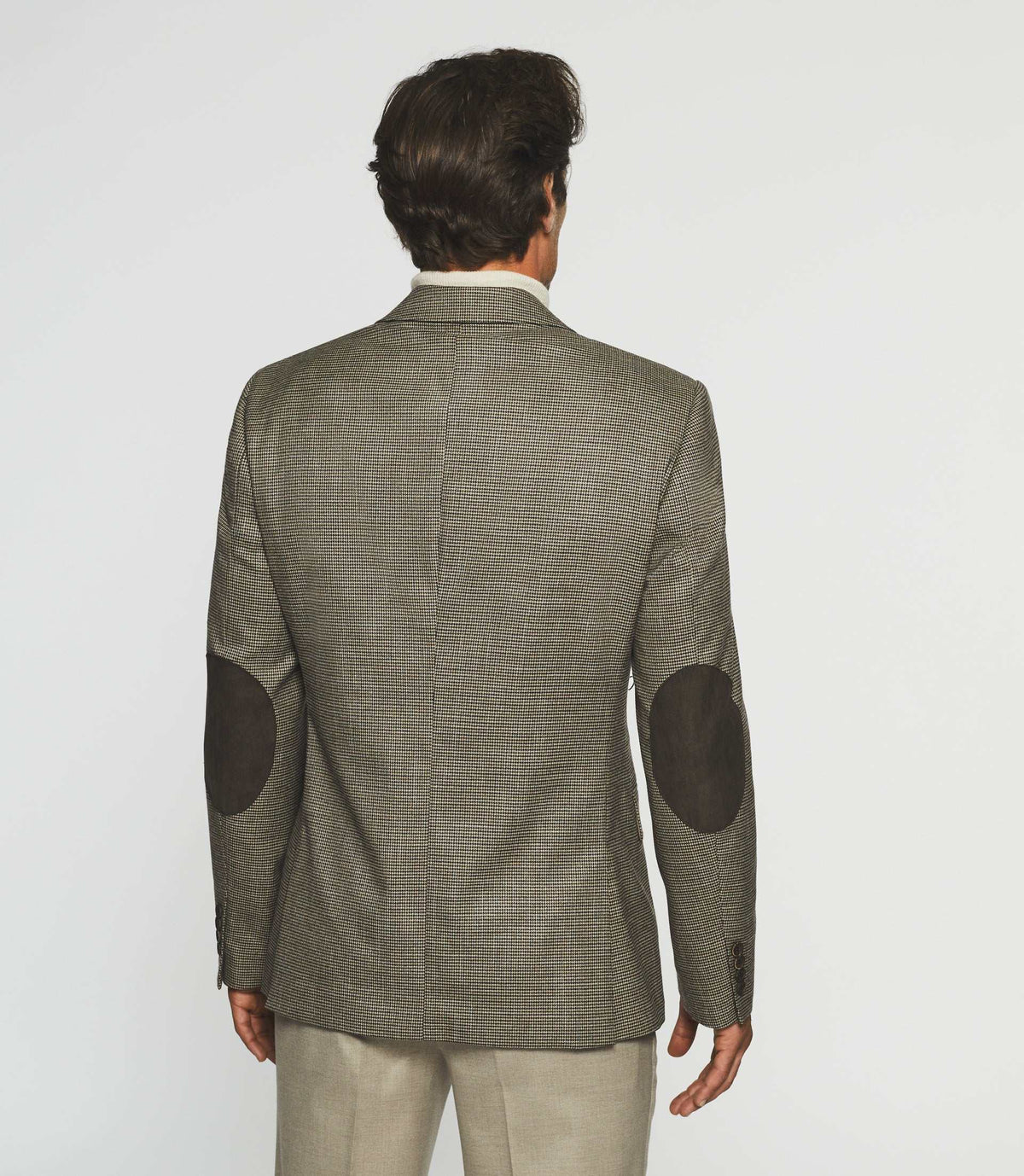 Veste motif pied de puce marron DANDY - IZAC