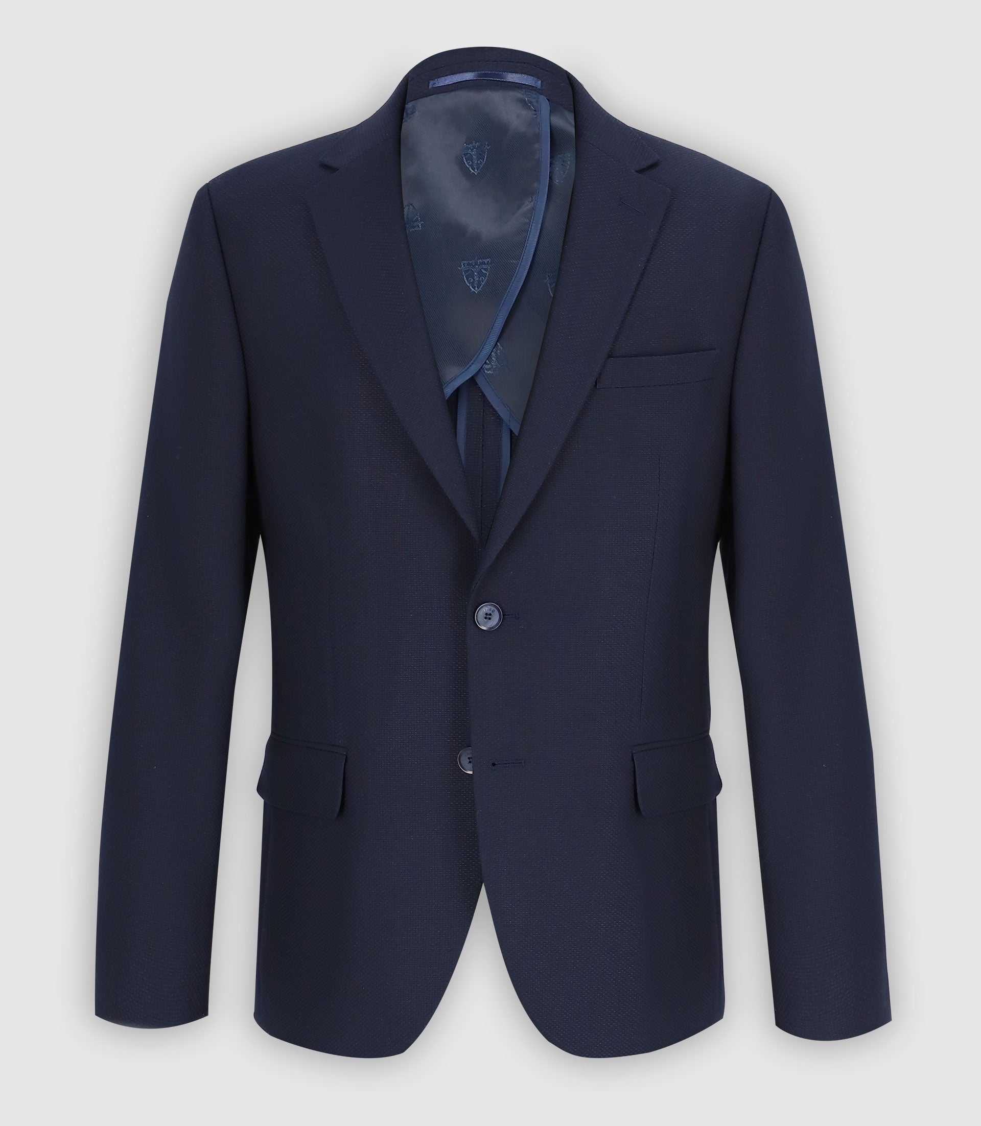 Veste casual 2 boutons marine DEDICOUT - IZAC
