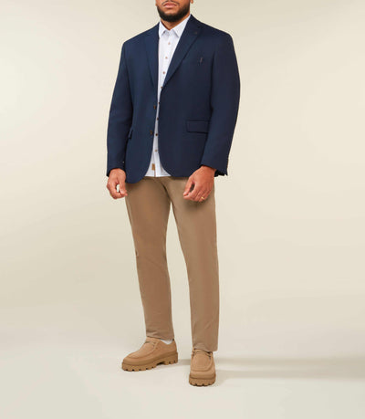 Veste 2 boutons poches plaquées marine DEVABT - IZAC