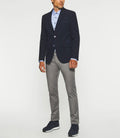 Veste en velours armuré marine DJANGO - IZAC