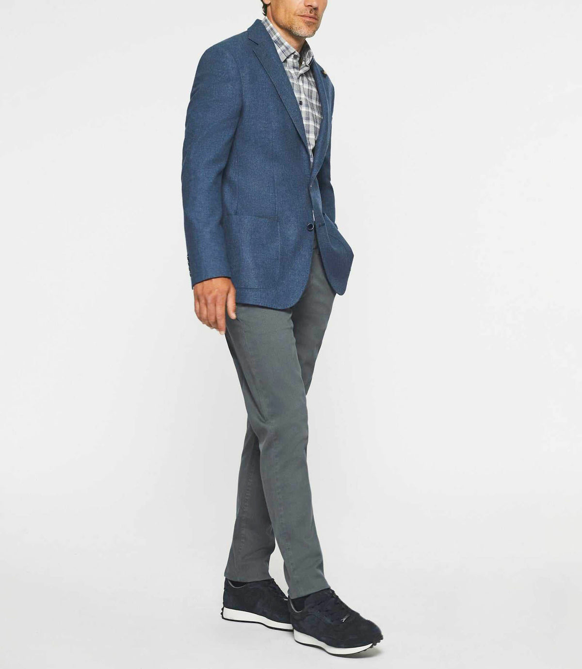 Veste à deux boutons bleu indigo DOLCE - IZAC
