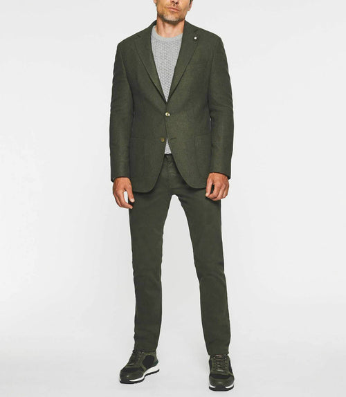 Veste à deux boutons kaki DOLCE - IZAC