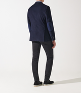 Veste en velours armuré marine - IZAC