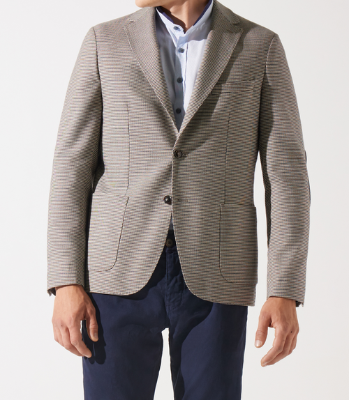 Veste 2 boutons marine marron DESERT - IZAC