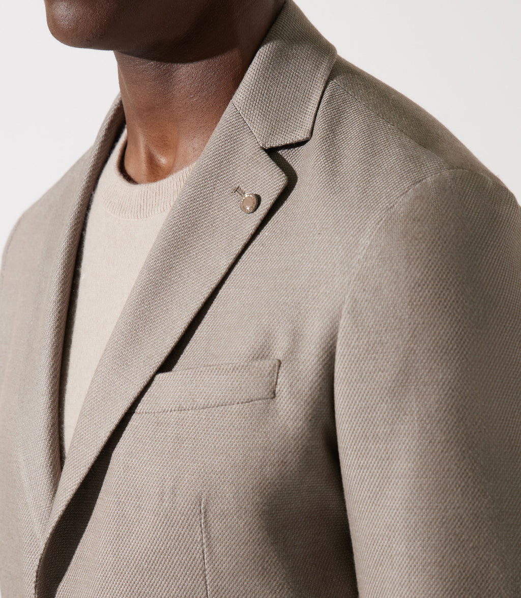 Veste casual beige 2 boutons DEYTON - IZAC