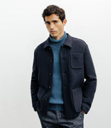 Veste casual 3 poches marine - IZAC